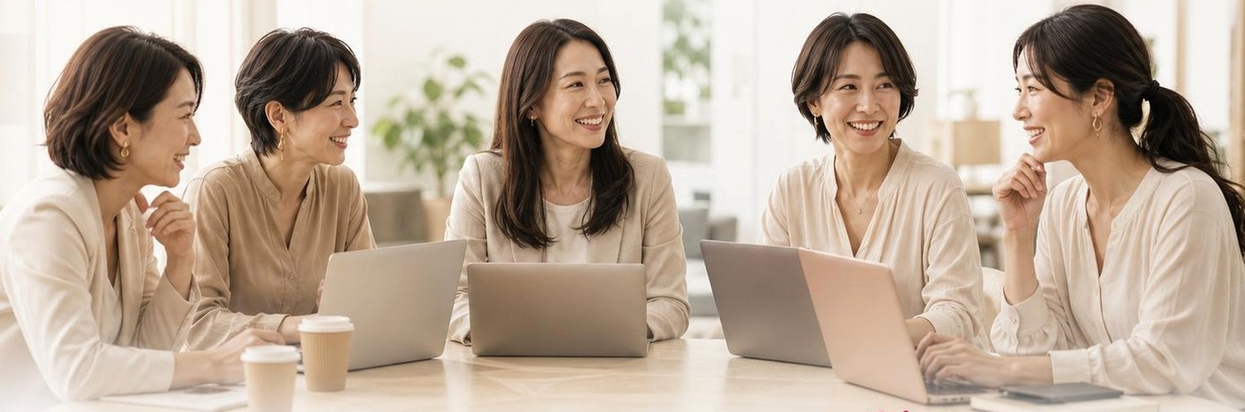 共に事業を考える女性起業家